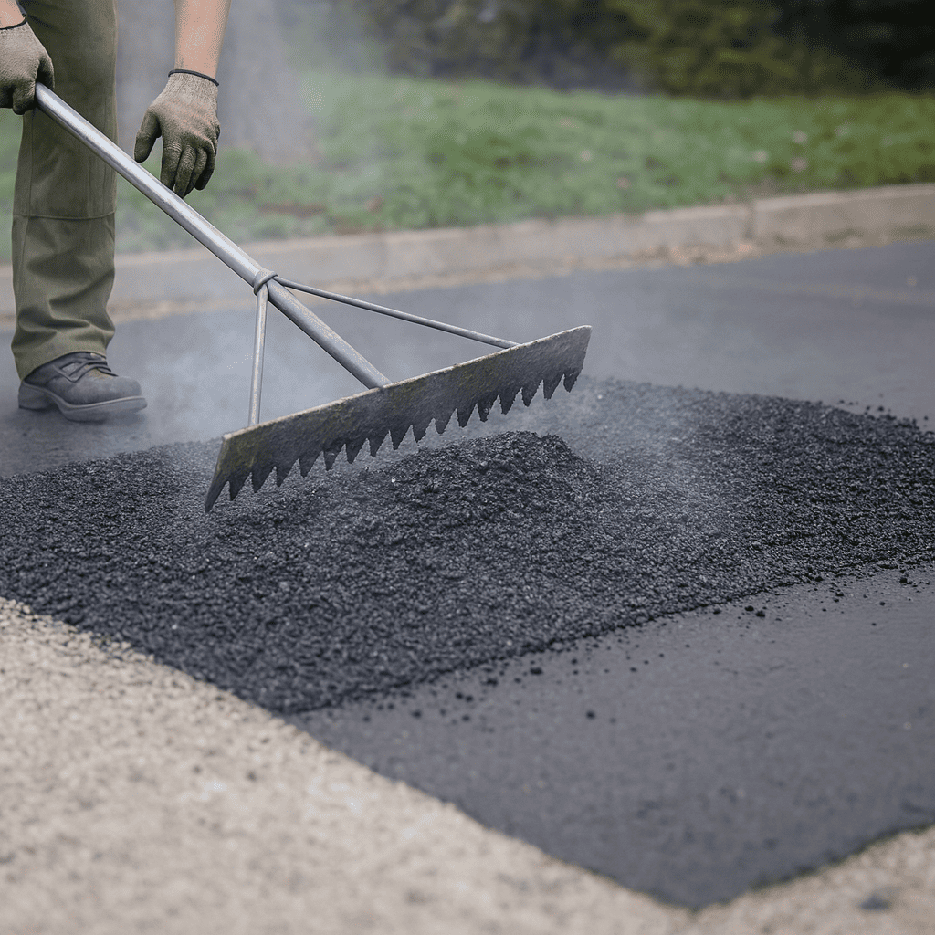 Ямочный ремонт асфальта